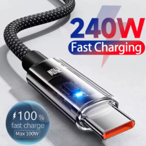 كابل نايلون 240 وات USB