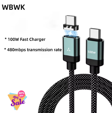 كابل بيانات شفط مغناطيسي سريع PD100W